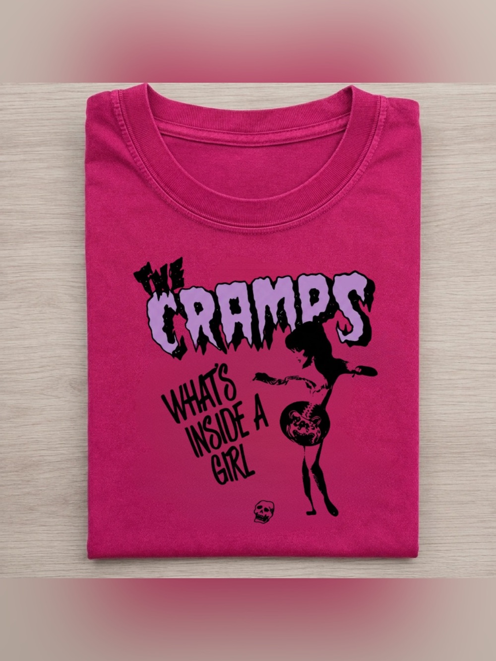 Vintage Pink The Cramps Graphic Tee